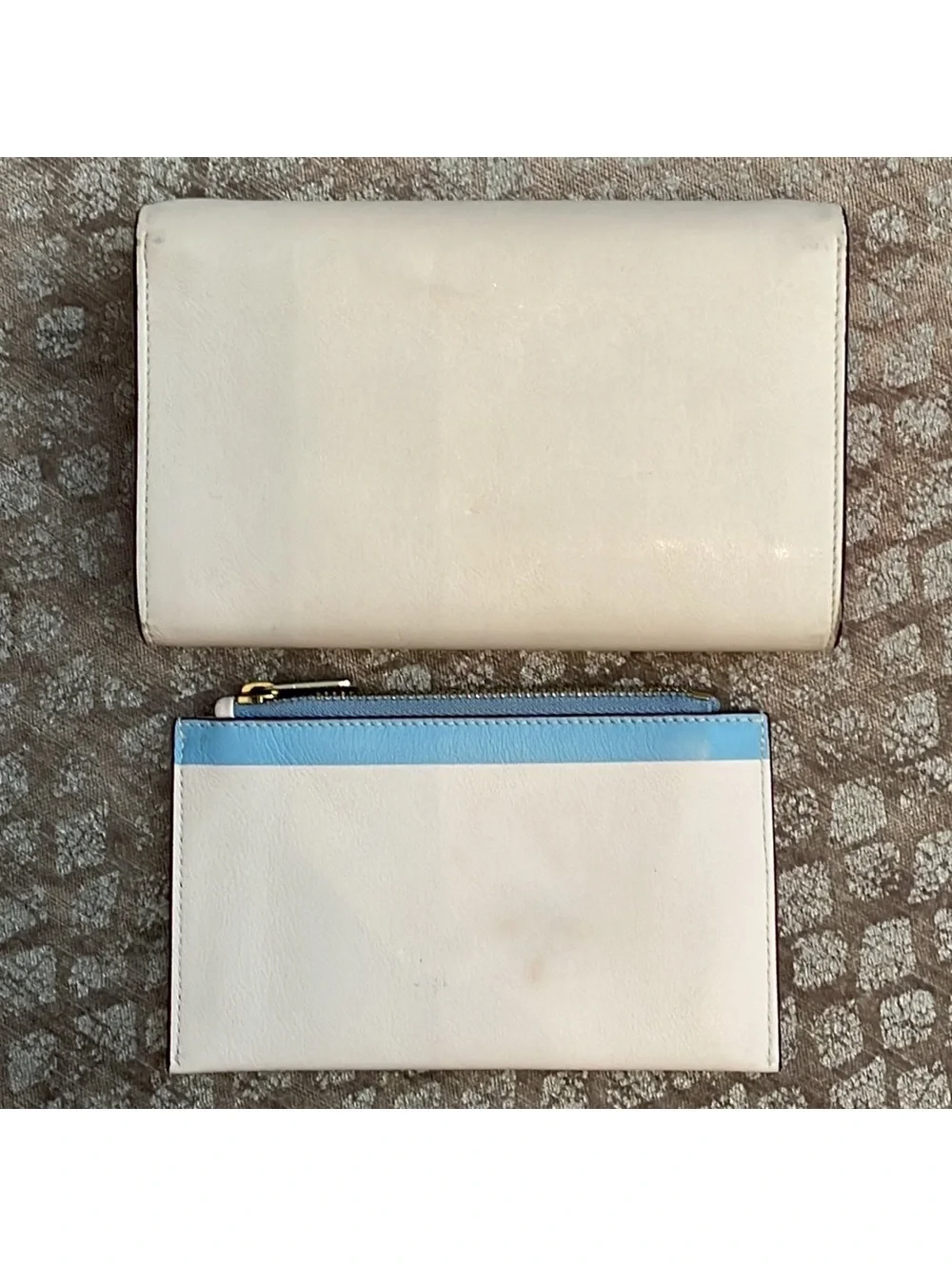 Unique Dior Crossbody Wallet w coin pouch and gold chain